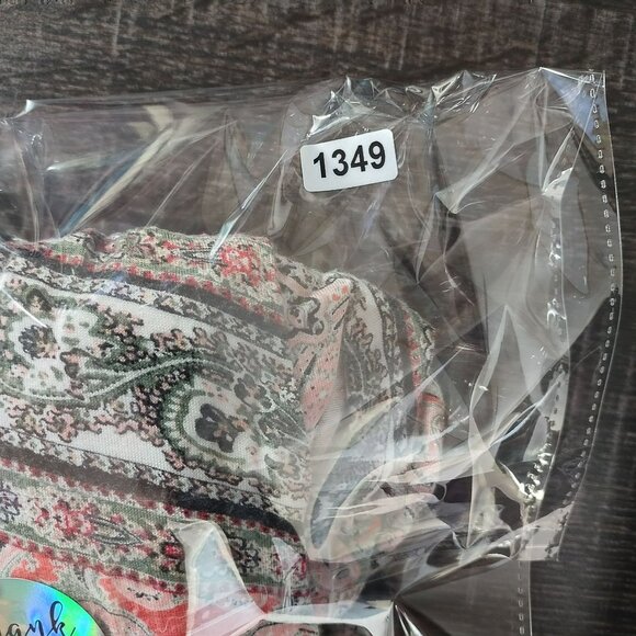 Ultra Flirt Womens Tank Top XS Pink Gray Boho Asymmetrical Hem Festival Casual - Picture 9 of 9